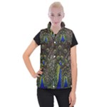 Peacock Women s Button Up Puffer Vest