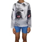 White Bulldog Kids  Long Sleeve Swimwear
