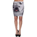 White Bulldog Bodycon Skirt