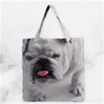 White Bulldog Grocery Tote Bag