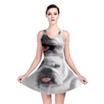 White Bulldog Reversible Skater Dress