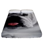 White Bulldog Fitted Sheet (Queen Size)