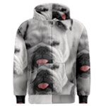 White Bulldog Men s Zipper Hoodie