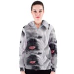 White Bulldog Women s Zipper Hoodie