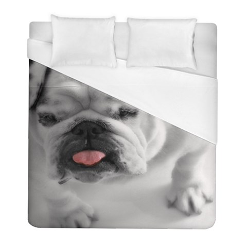 White Bulldog Duvet Cover (Full/ Double Size) from ArtsNow.com