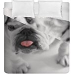 White Bulldog Duvet Cover Double Side (King Size)