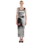 White Bulldog Fitted Maxi Dress