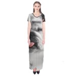 White Bulldog Short Sleeve Maxi Dress