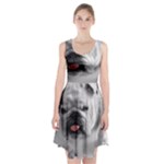 White Bulldog Racerback Midi Dress