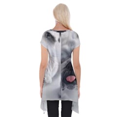 Short Sleeve Side Drop Tunic 