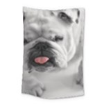 White Bulldog Small Tapestry