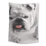 White Bulldog Medium Tapestry
