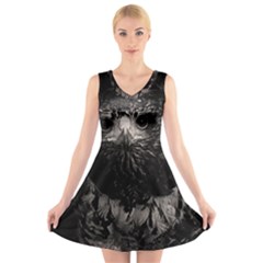 V-Neck Sleeveless Dress 