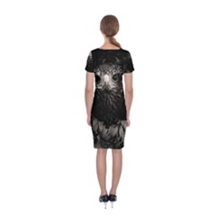 Classic Short Sleeve Midi Dress Back Classic Short Sleeve Midi Dress Back