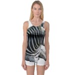 Zebra One Piece Boyleg Swimsuit