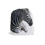 Zebra Drawstring Pouch (Large)