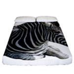 Zebra Fitted Sheet (California King Size)