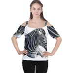Zebra Women s Cutout Shoulder Tee