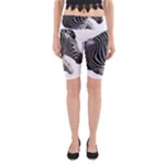 Zebra Yoga Cropped Leggings