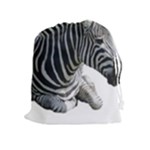 Zebra Drawstring Pouch (XL)