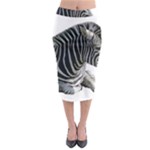 Zebra Midi Pencil Skirt