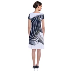 Short Sleeve Front Wrap Dress 