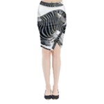 Zebra Midi Wrap Pencil Skirt