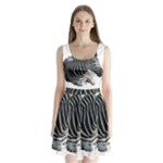 Zebra Split Back Mini Dress 