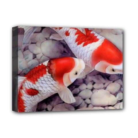 Koi Deluxe Canvas 16  x 12  (Stretched)  from ArtsNow.com