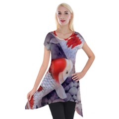 Short Sleeve Side Drop Tunic 