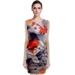 Koi Sleeveless Velvet Midi Dress