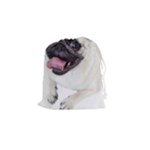 Pug Dog Drawstring Pouch (Small)