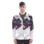 Pug Dog Hooded Wind Breaker (Men)