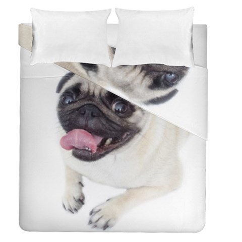 Pug Dog Duvet Cover Double Side (Queen Size) from ArtsNow.com