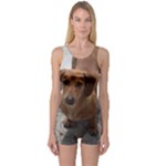 Weiner Dog One Piece Boyleg Swimsuit