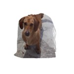 Weiner Dog Drawstring Pouch (Large)