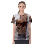 Weiner Dog Women s Sport Mesh Tee