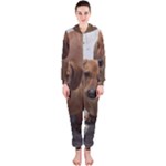 Weiner Dog Hooded Jumpsuit (Ladies)