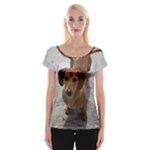 Weiner Dog Women s Cap Sleeve Top