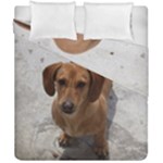 Weiner Dog Duvet Cover Double Side (California King Size)