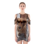 Weiner Dog Shoulder Cutout One Piece