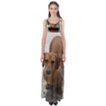 Weiner Dog Empire Waist Maxi Dress