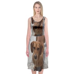 Weiner Dog Midi Sleeveless Dress from ArtsNow.com