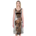 Weiner Dog Midi Sleeveless Dress