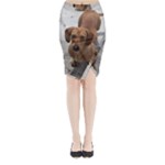 Weiner Dog Midi Wrap Pencil Skirt