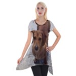 Weiner Dog Short Sleeve Side Drop Tunic