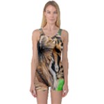Tiger One Piece Boyleg Swimsuit