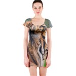Tiger Short Sleeve Bodycon Dress