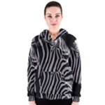 Zebra 3 Women s Zipper Hoodie
