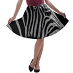 Zebra 3 A-line Skater Skirt